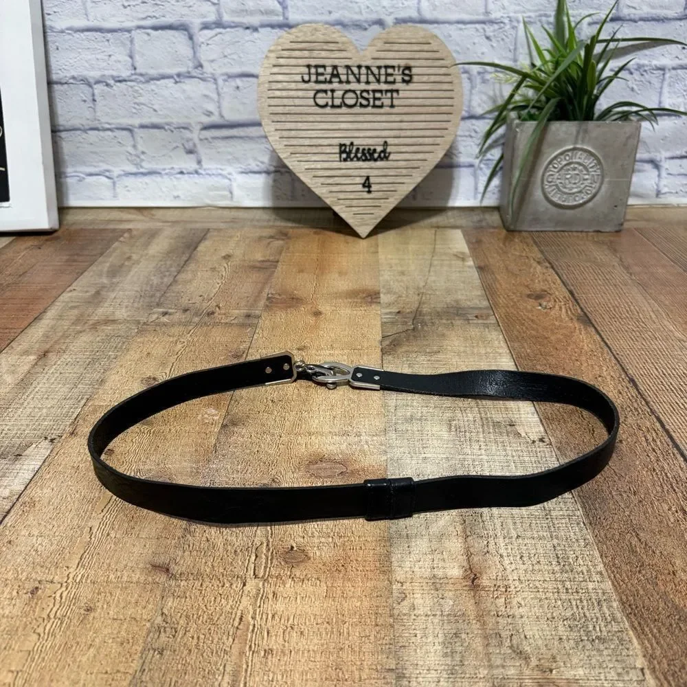 CHICO'S GENUINE LEATHER MADE IN USA BELT SIZE M/L